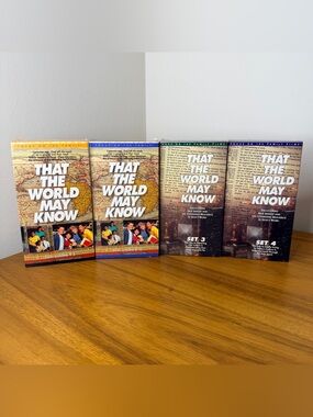 That The World May Know - 8 VHS Tapes Faith Lessons 1-27 Focus On Family